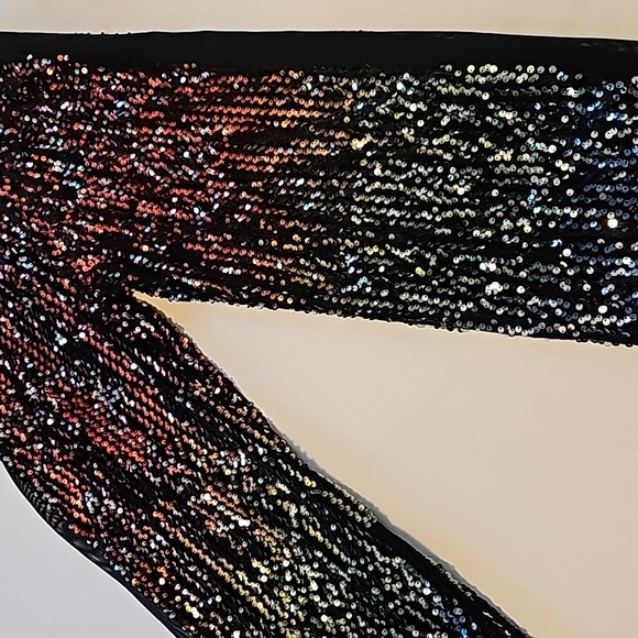 Dollskill Club EXX, Rainbow Sequin Pants, Size Small, NWT - Picture 4 of 16